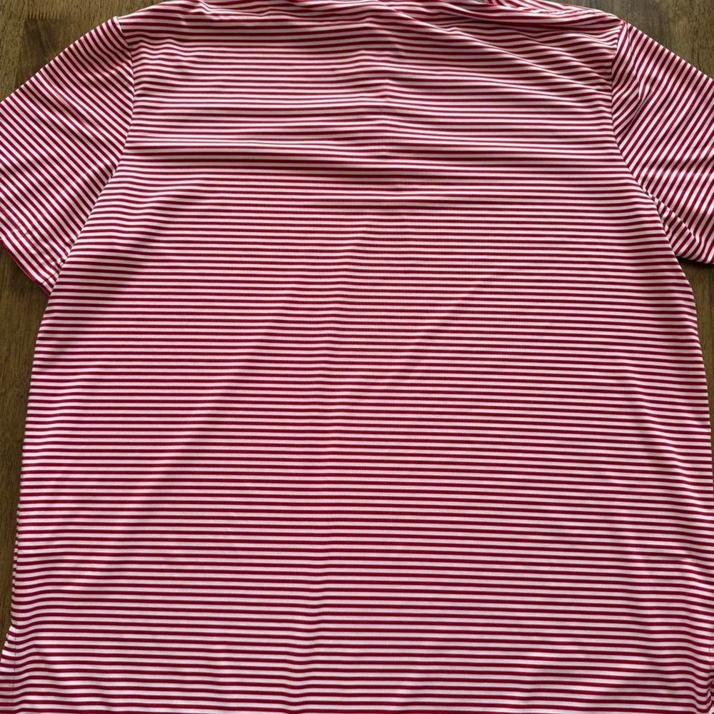 Polo Ralph Lauren Performance Striped Polo Red White XXL Golf